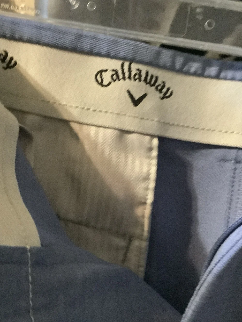 Callaway Light Blue Flat Front Men's Shorts, dri fit